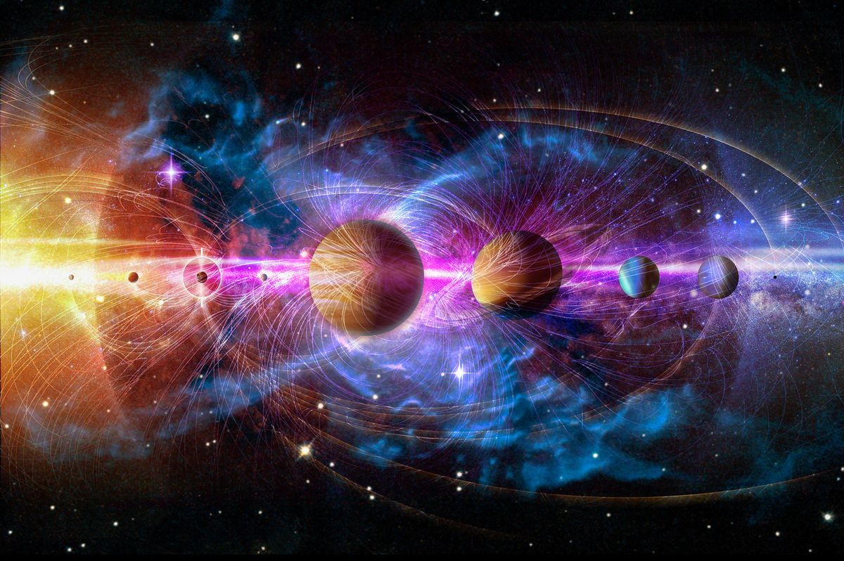 Solar,System,Planets,Set.,The,Sun,And,Planets,In,A