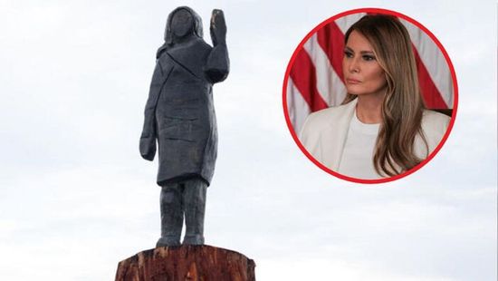 Ellopták Melania Trump életnagyságú bronzszobrát Szlovéniában