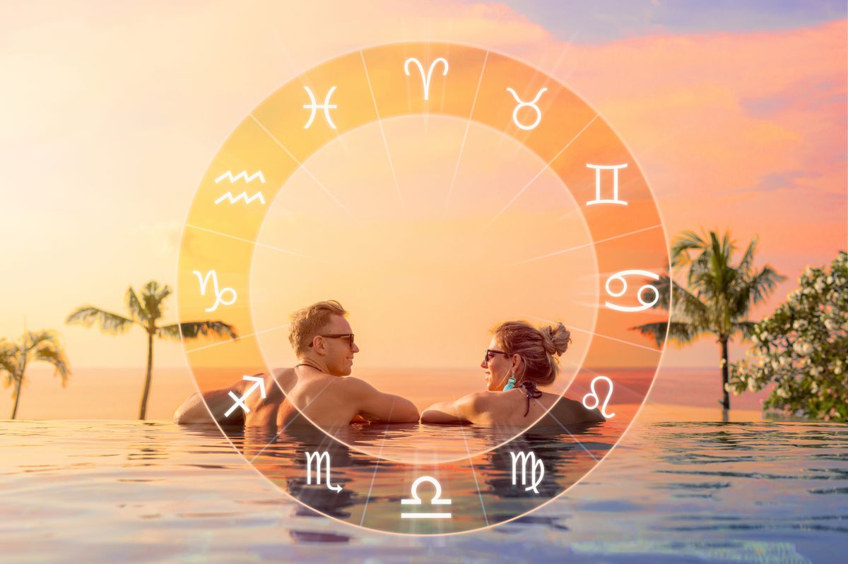 csillagjegyed Conceptual,Photo,Of,Happy,Couple,With,Perfect,Match,And,Love